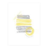 Watercolor Shapes No. 1 | Illuminating Yellow & Ultimate Grey (Print Only) thumbnail