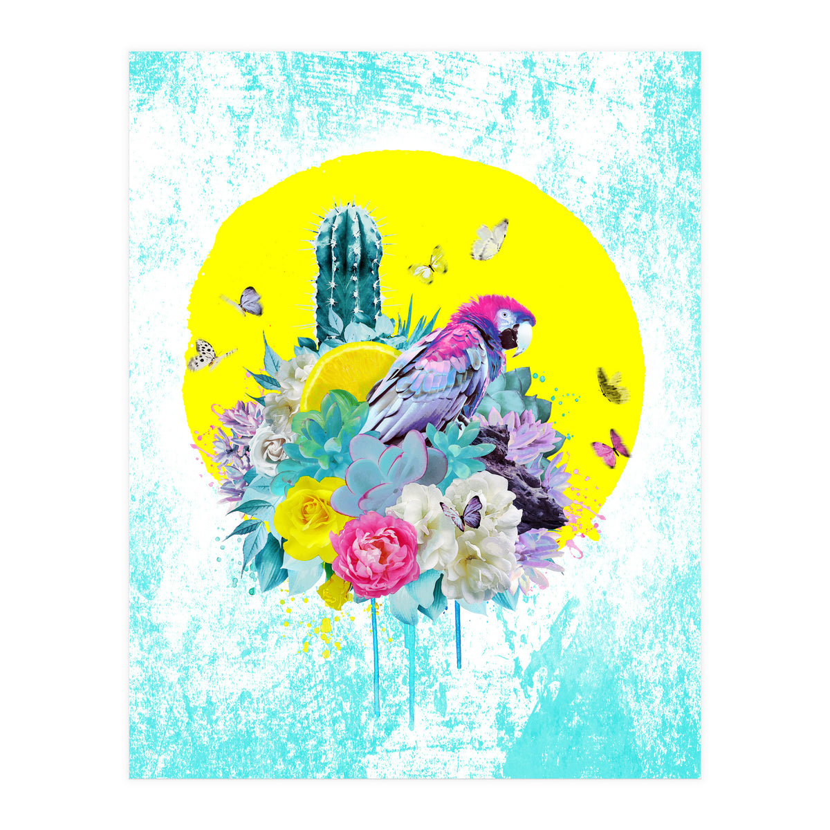 Floral Ara  (Print Only)