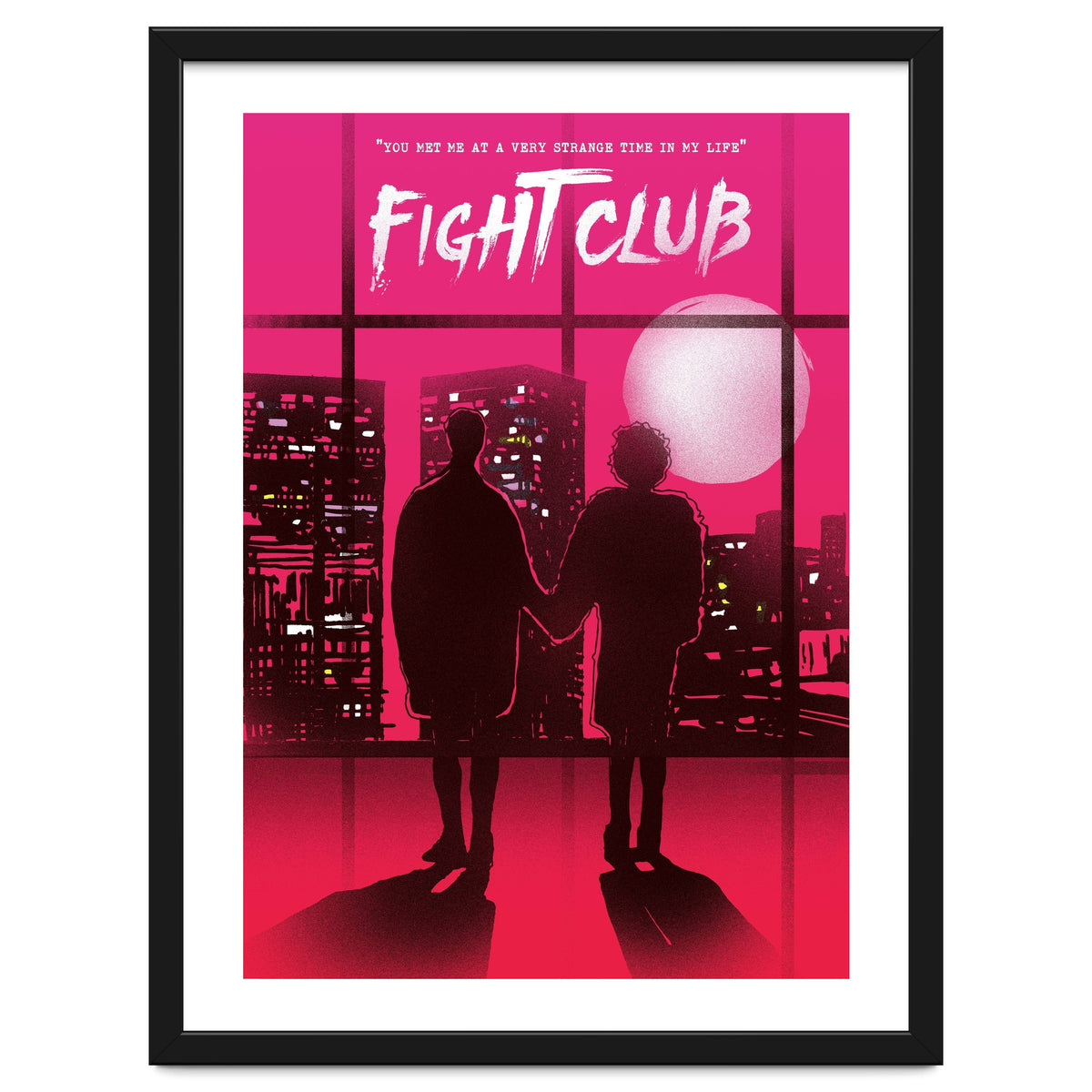 Tyler and Marla Fight Club movie poster