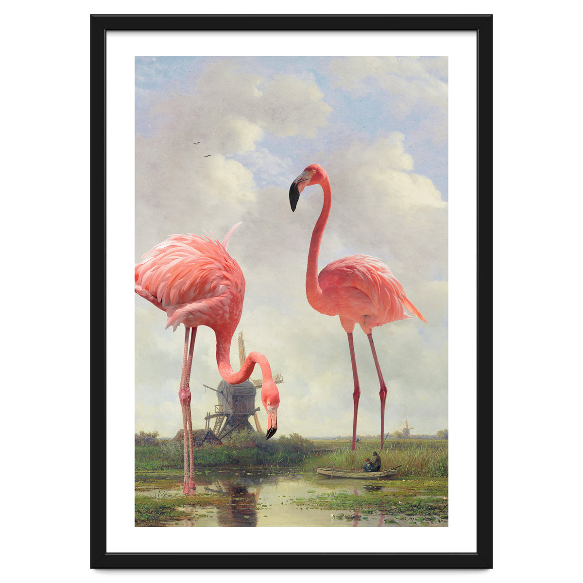 Fishing With Flamingos