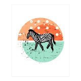 Zebras at Sunset (Print Only) thumbnail