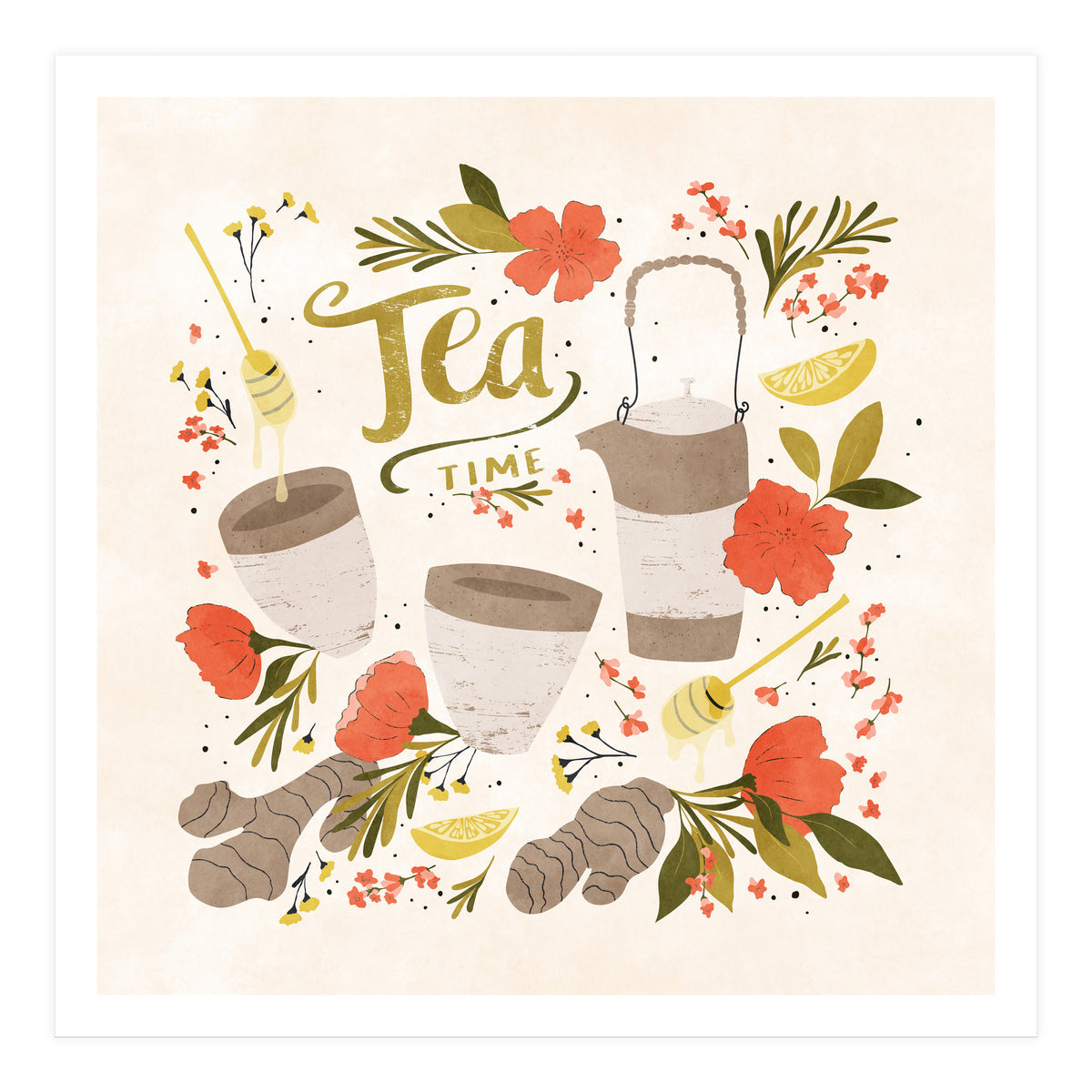 Ginger Lavender Tea (Print Only)