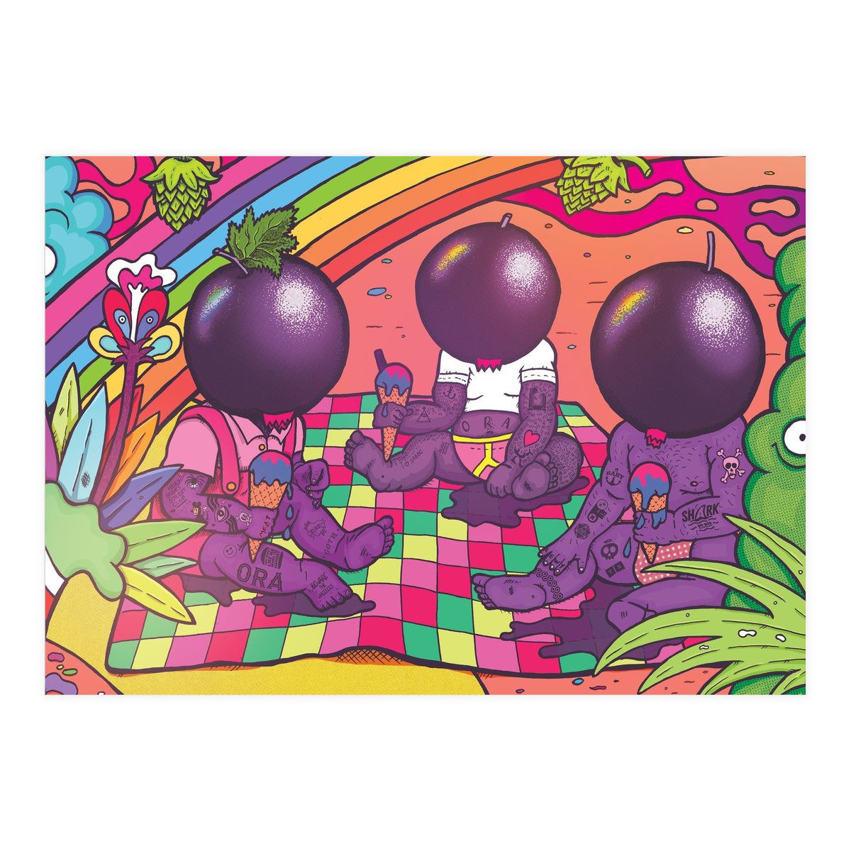 Blackcurrant Sor-Bae Fruited Sour Beer 4.5% Abbeydale x ORA Brewery (Print Only)