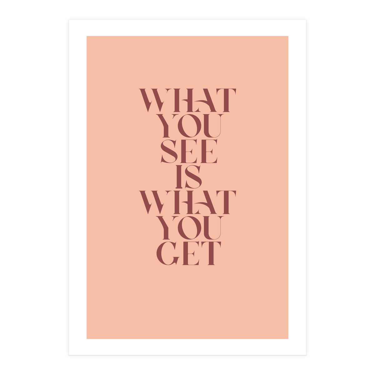 WHAT YOU SEE - Color (Print Only)