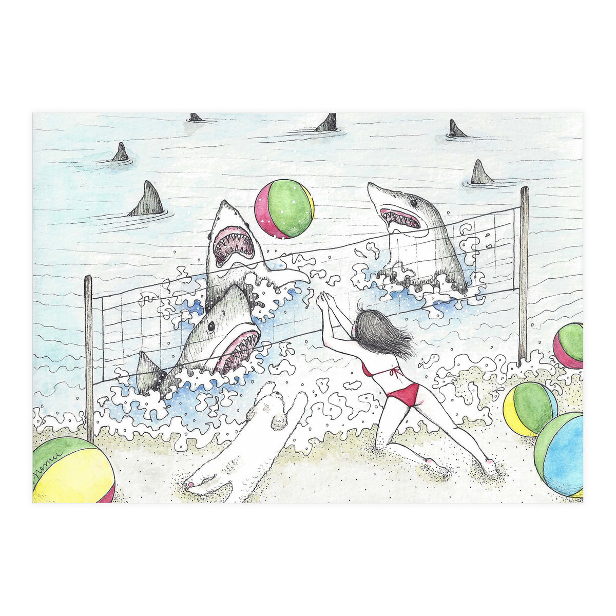 Beach Volleyball (Print Only)