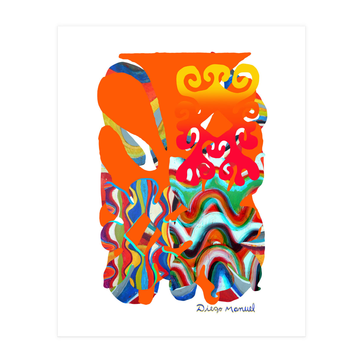 Pop Abstract Asimetrico 5 Copia (Print Only)