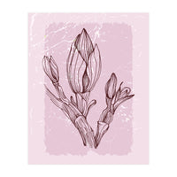 Magnolia Simple Minimal Geometric - Boho Botanical Leave (Print Only)