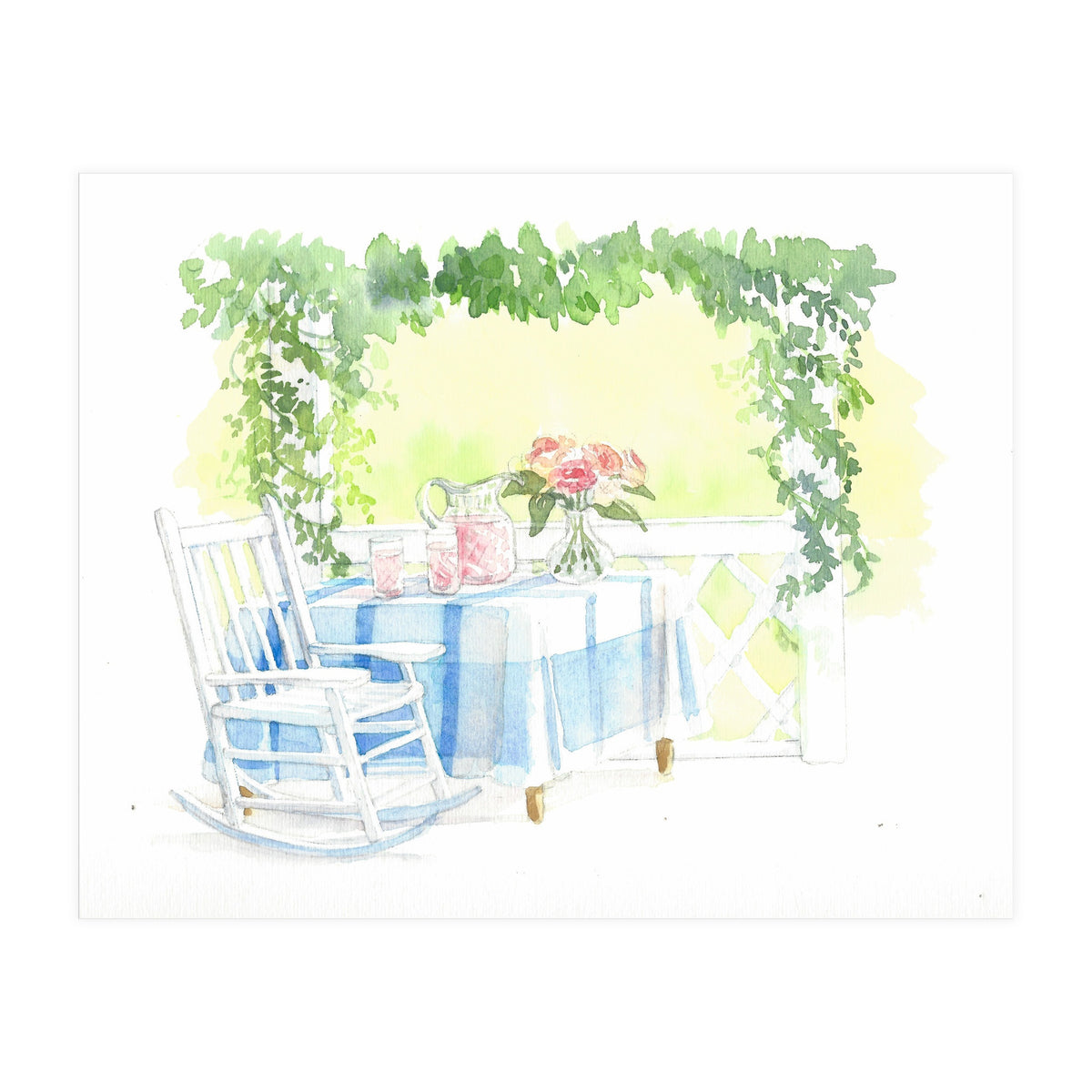 Afternoon Lemonade & Blooms (Print Only)