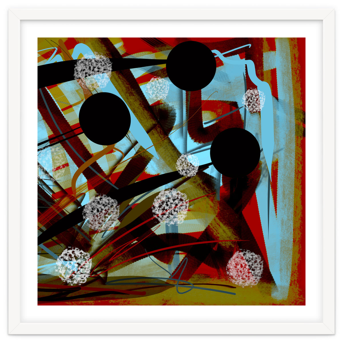 Brown In Sepia With White Drops