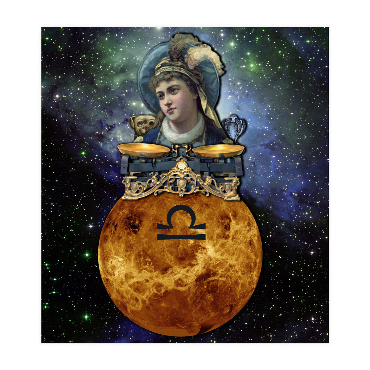 Libra Zodiac Sign (Print Only)