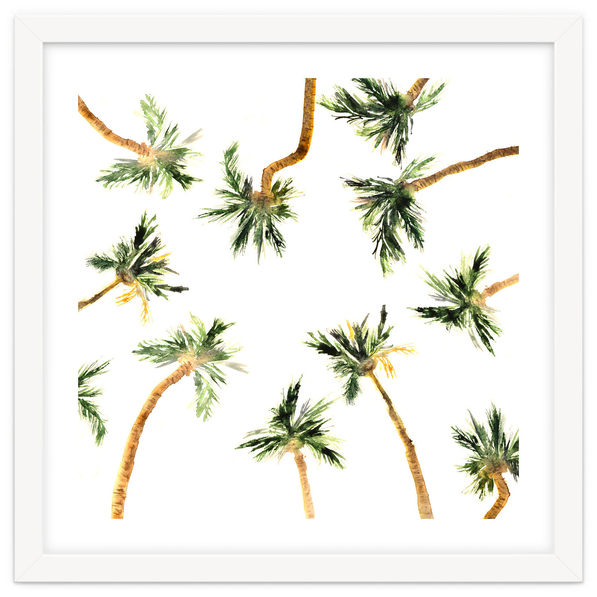 Under the coconut palms || watercolor