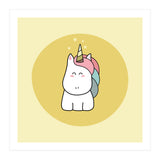 Kawaii Cute Unicorn (Print Only) thumbnail