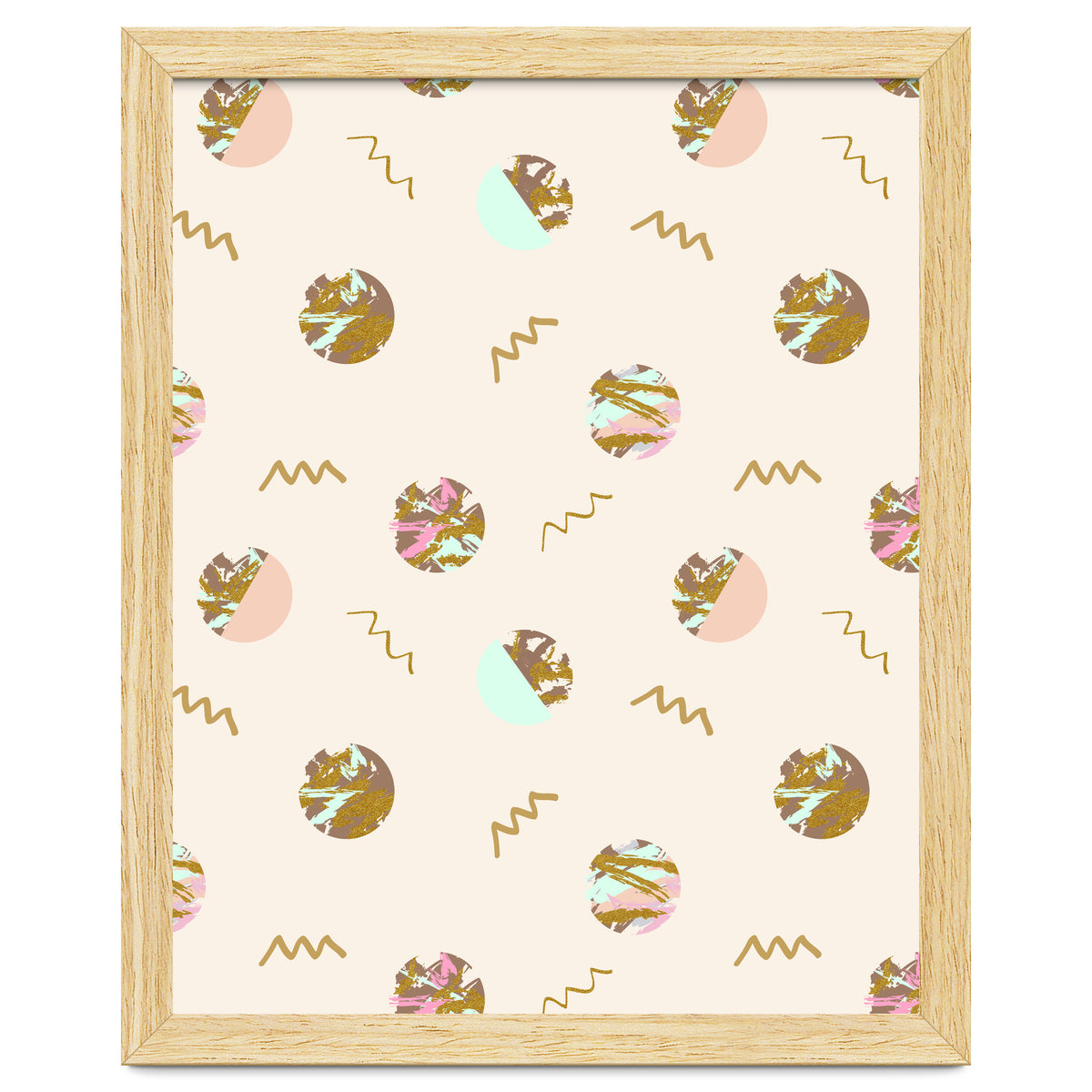 Abstract geometric vector painting