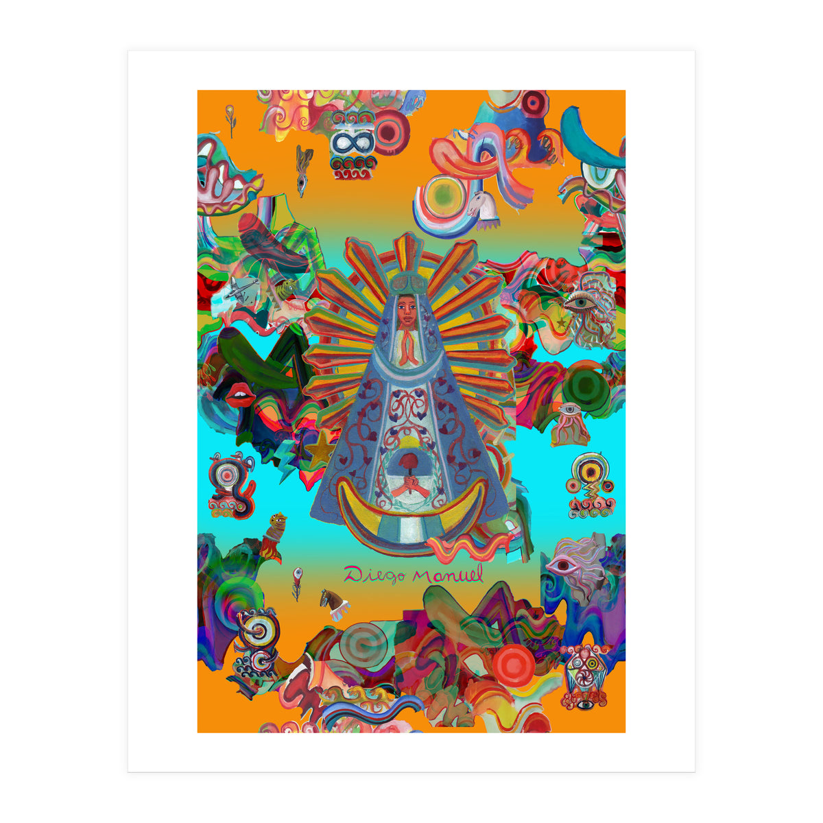 Virgen Y Graffiti 3 (Print Only)