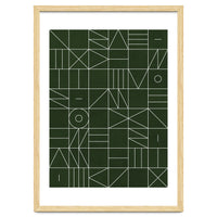 My Favorite Geometric Patterns No.6 - Deep Green