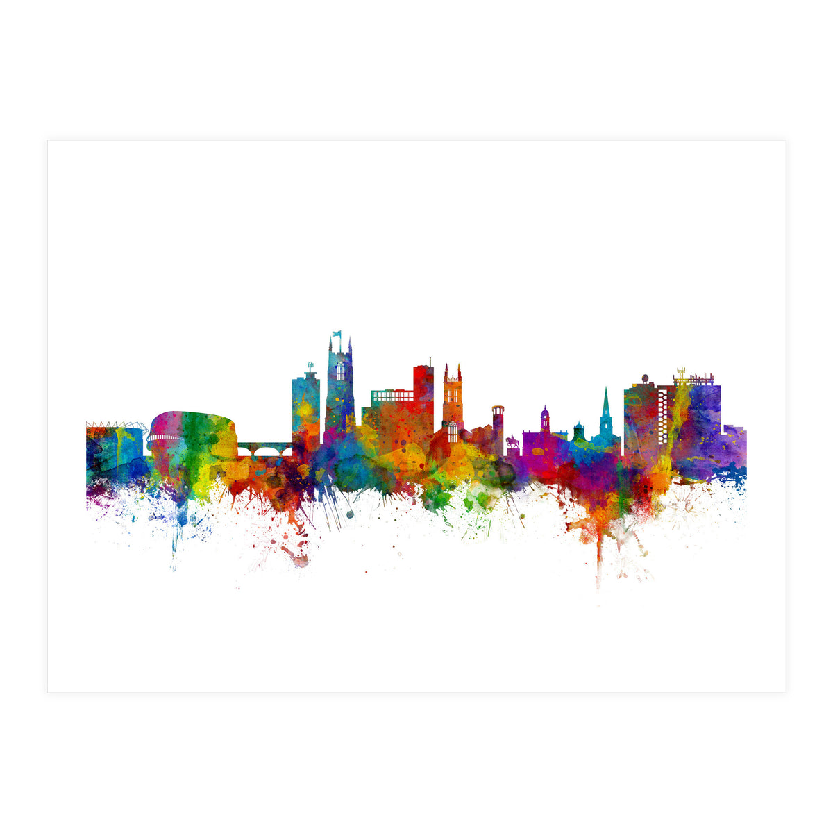 Derby England Skyline (Print Only)
