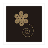 Golden flower | geometric minimal (Print Only) thumbnail