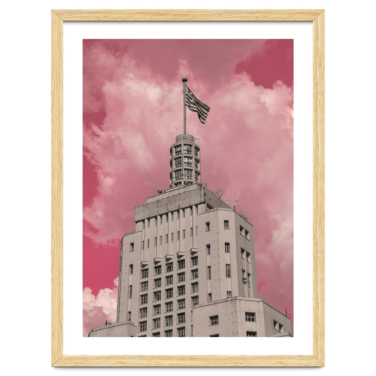 Pink Sky In São Paulo Banespa