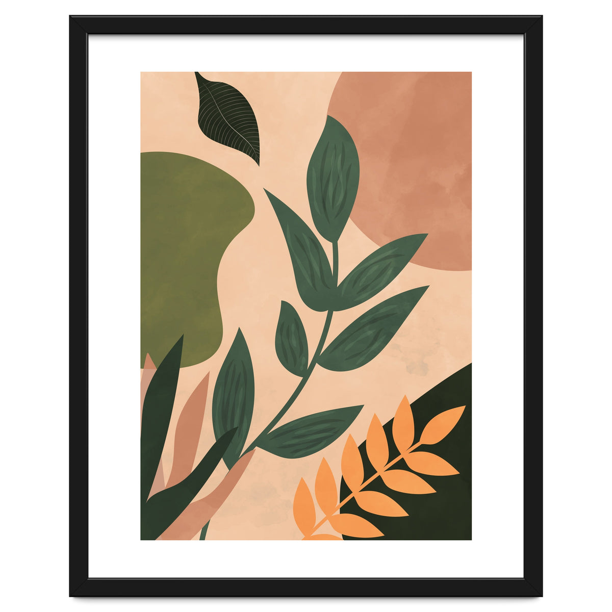 Abstract Shapes Boho Botanical