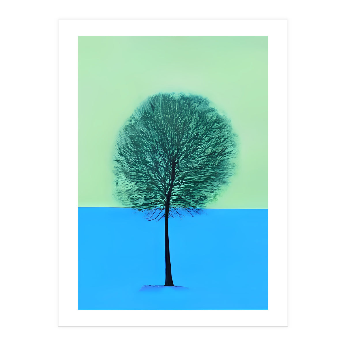 Tree in the snow  (Print Only)