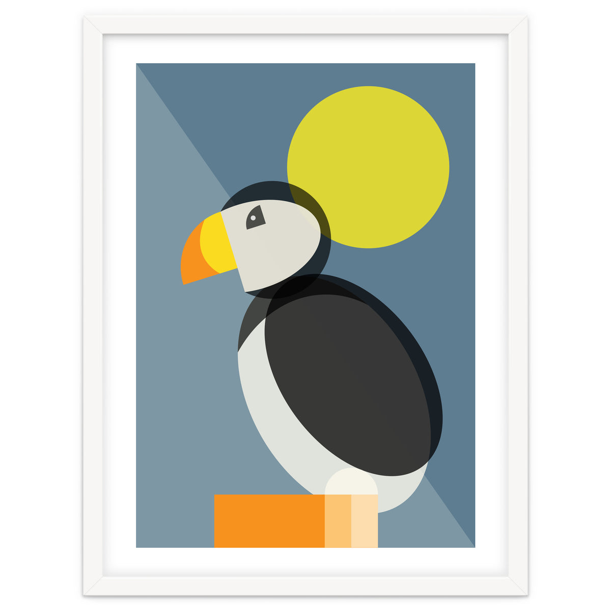 Mid Century Geometric Puffin