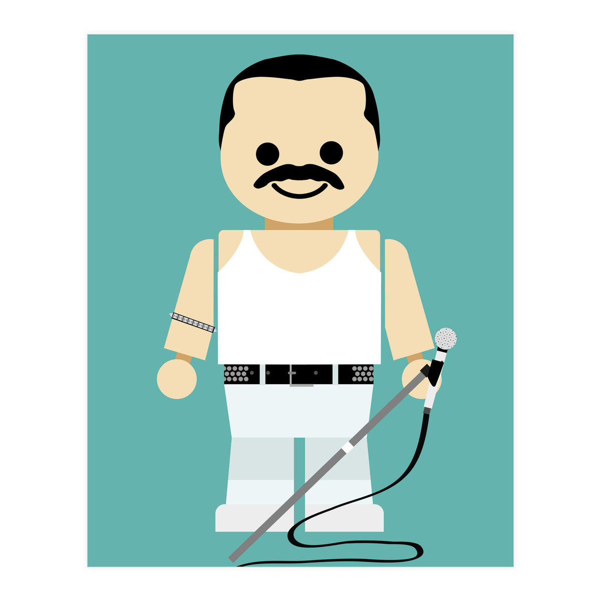 Freddie Mercury Toy (Print Only)