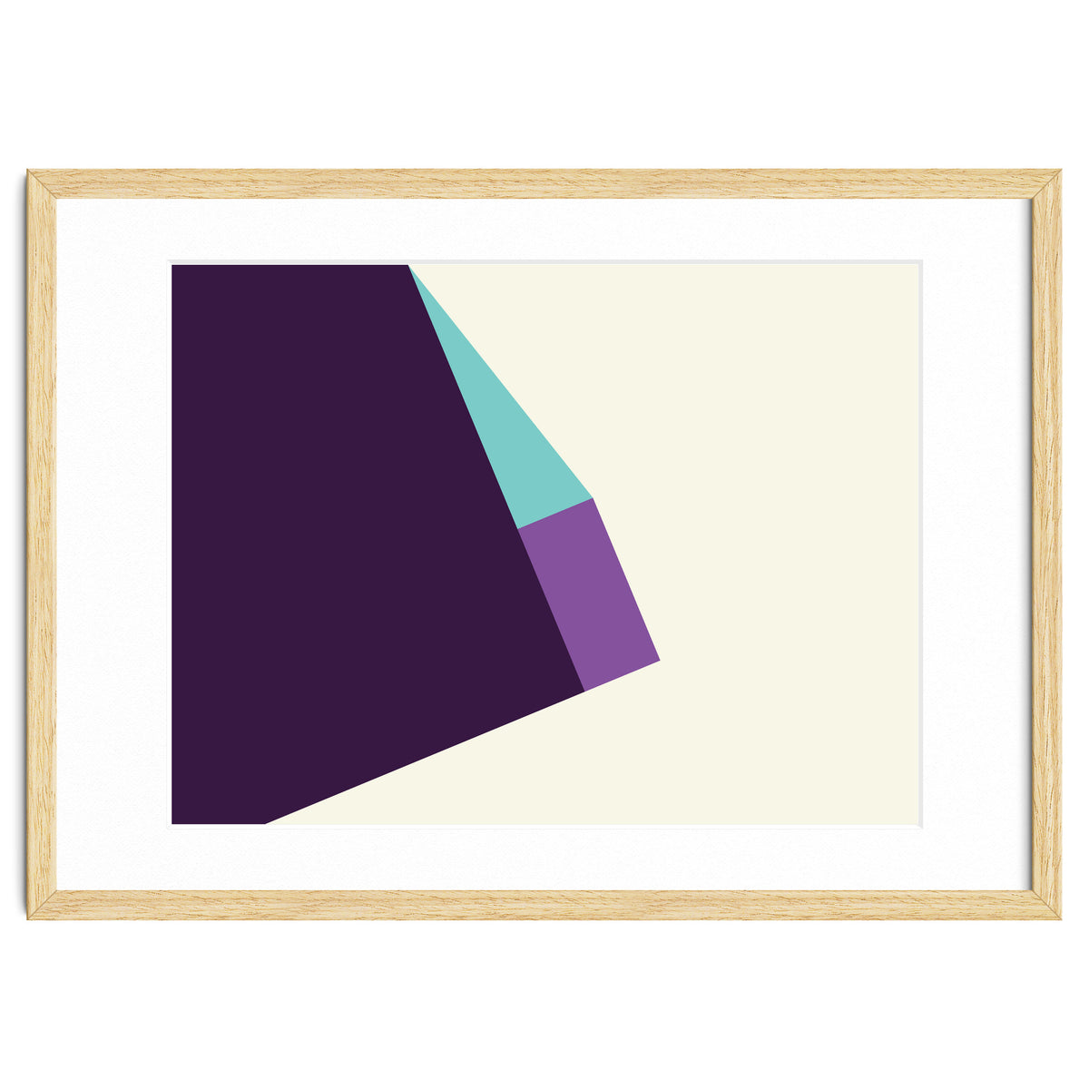 Geometric Shapes No. 42 -  lilac, blue & purple