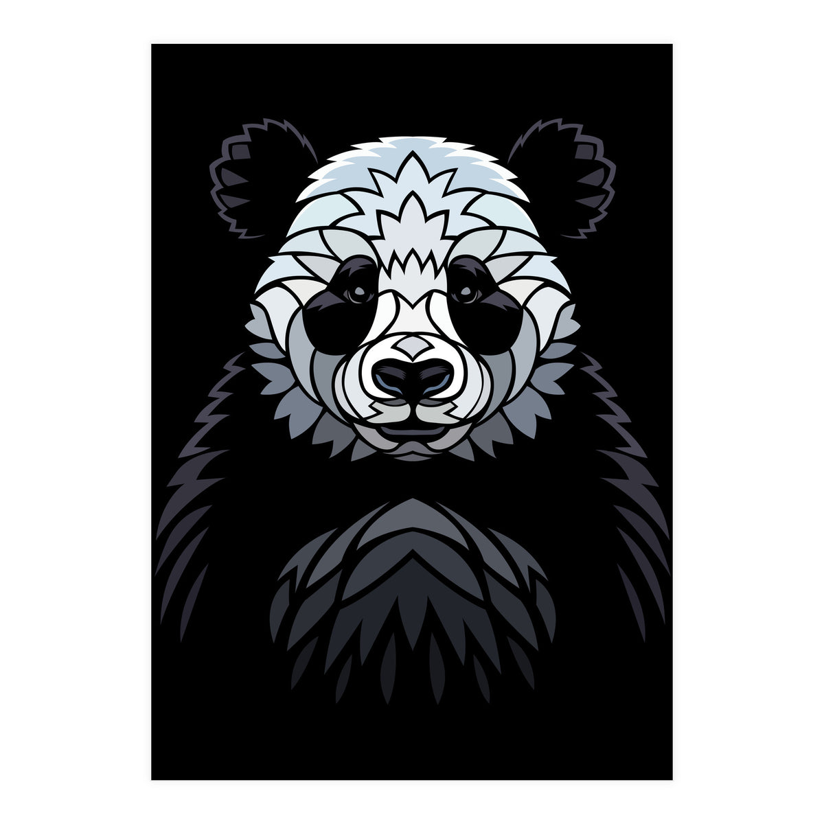 Tribal frontal Panda (Print Only)
