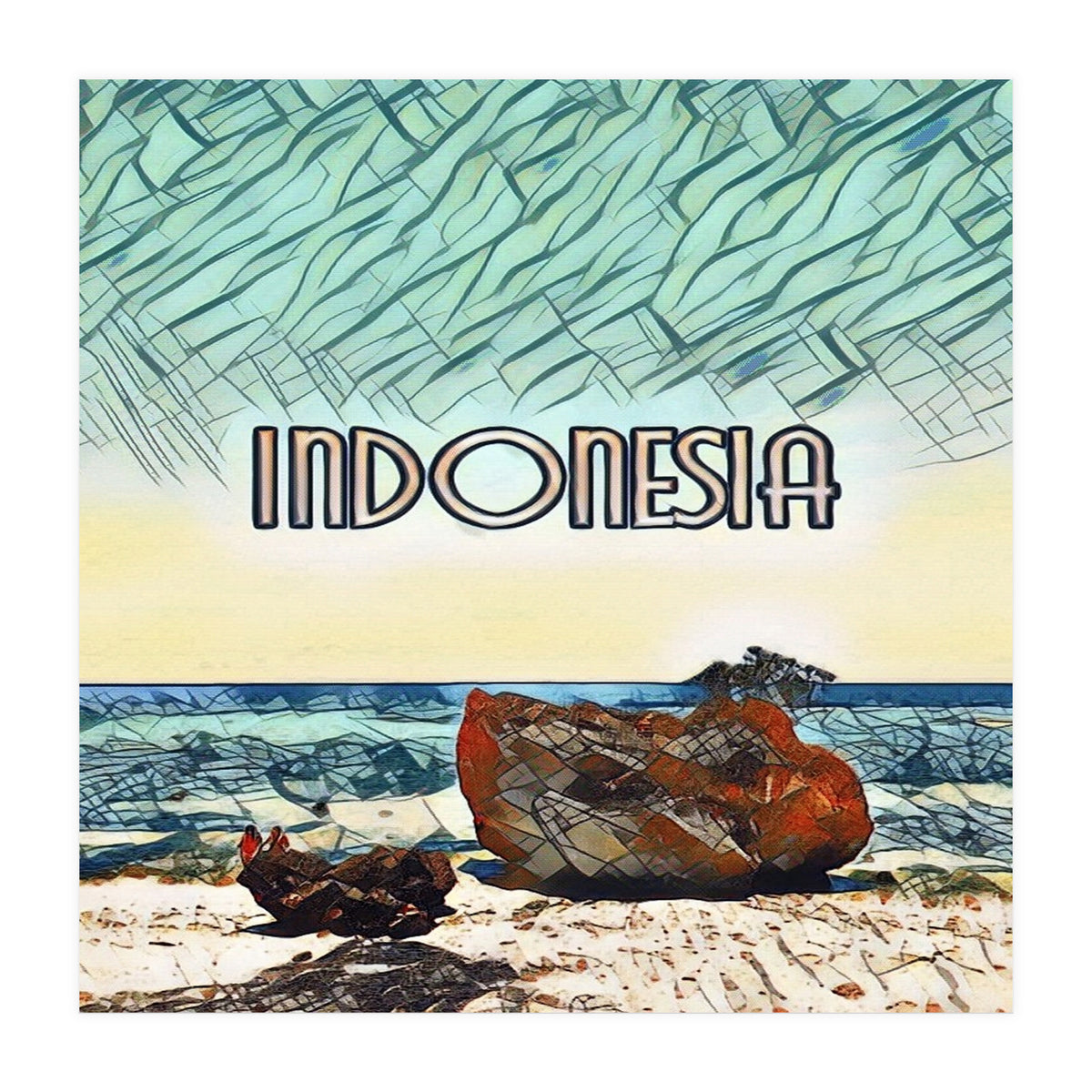 Labuan Sait Beach, Indonesia. (Print Only)