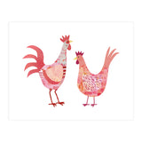 Hen And Cockerel (Print Only) thumbnail