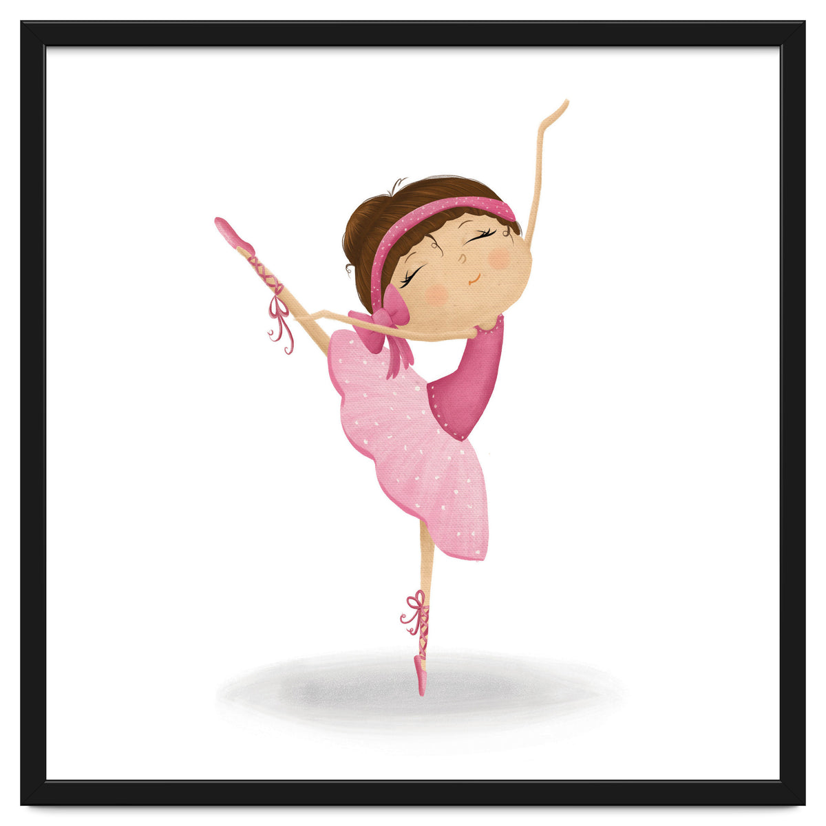 Adorable Ballerina Nursery Print