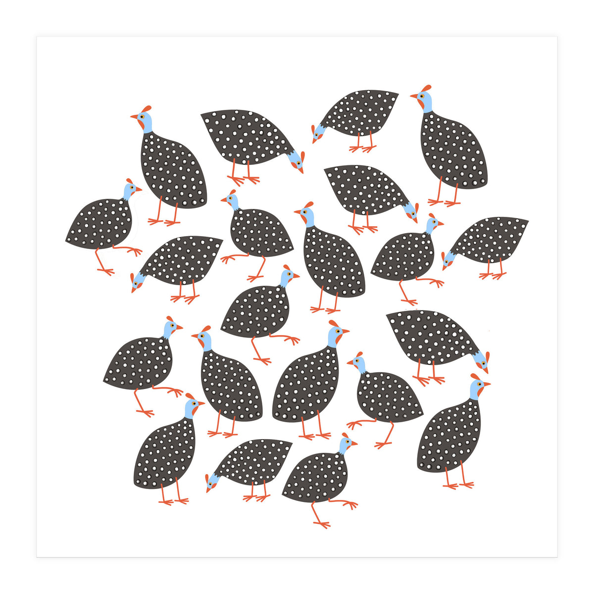 Guinea Hens (Print Only)