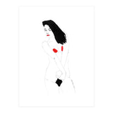 Untitled #19 - Nude in black and red (Print Only) thumbnail