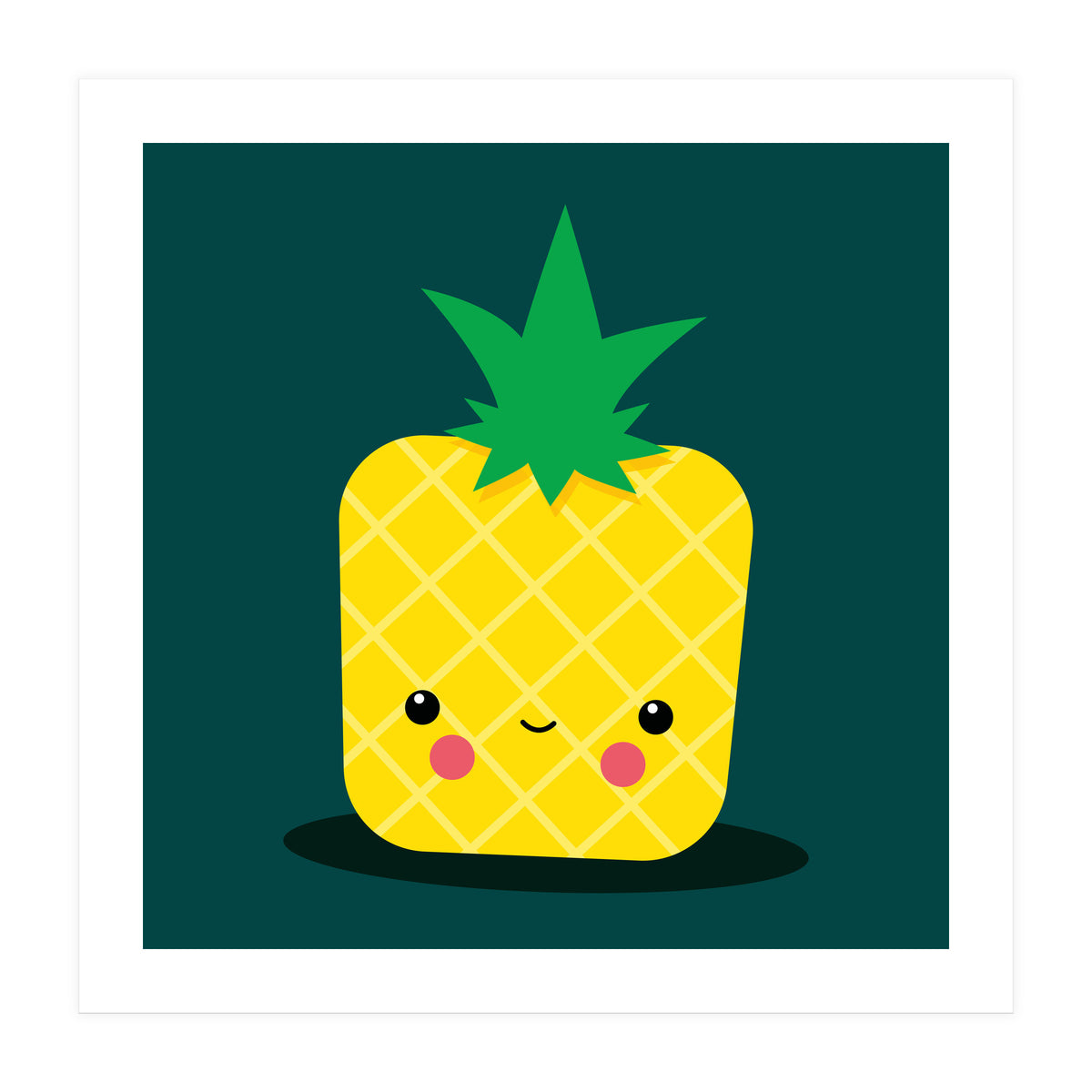 Stay Well Kawaii Pineapple (Print Only)