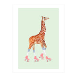 Rollerskating Giraffe (Print Only) thumbnail