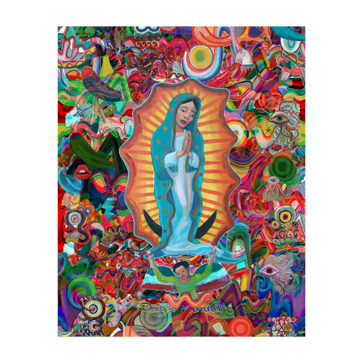 Virgen Y Graffiti 17 (Print Only)