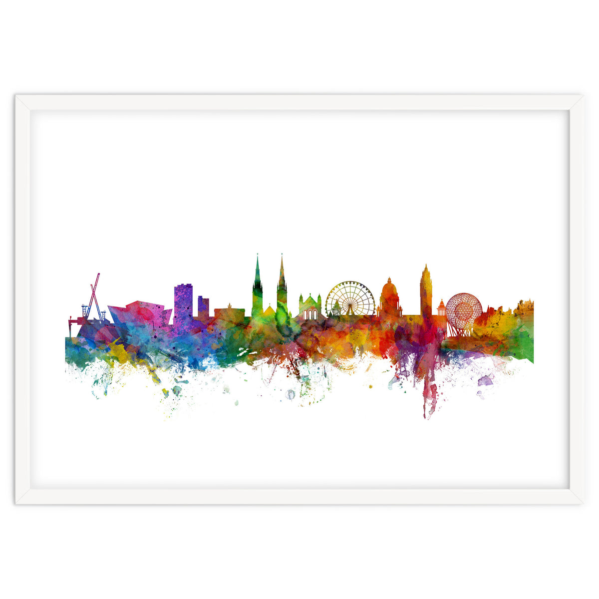 Belfast Northern Ireland Skyline