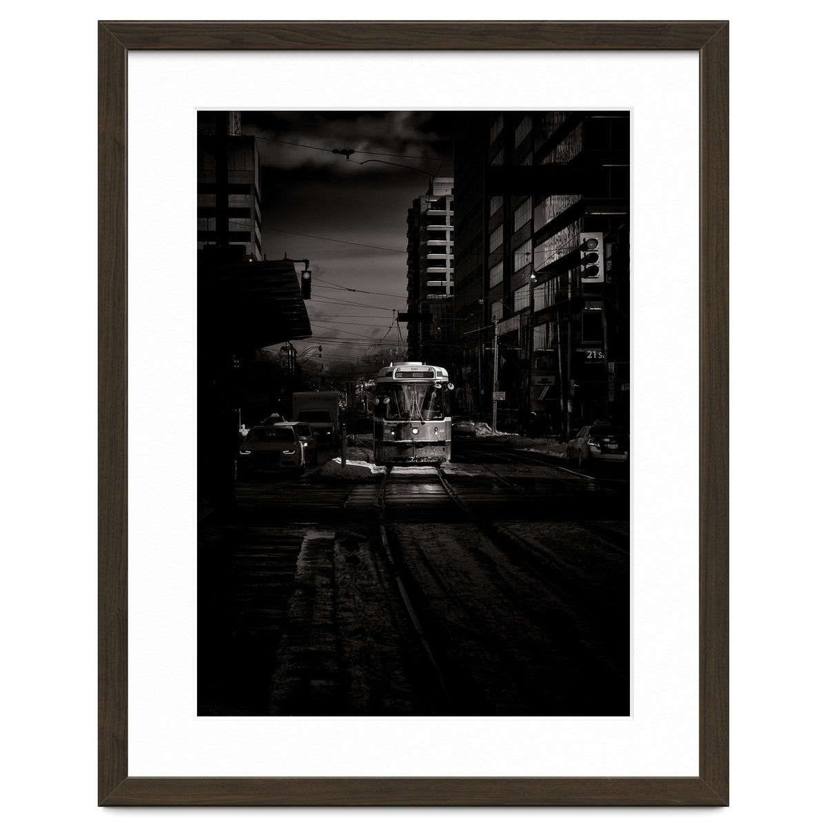 The 512 St. Clair Streetcar Toronto Canada Toned Version