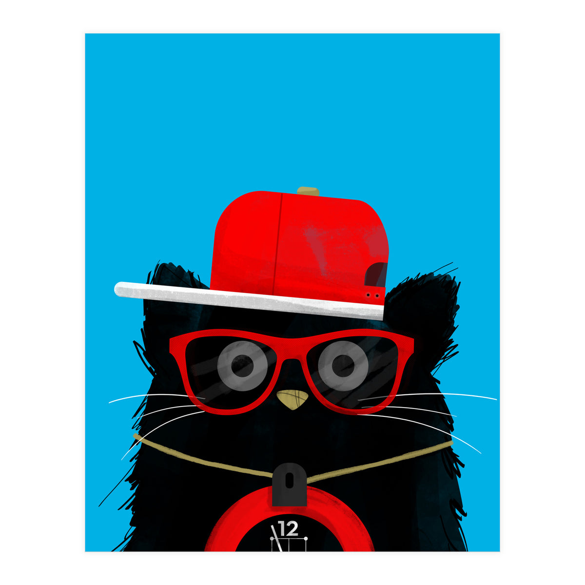 Doozal Cat Flavor Flav (Print Only)