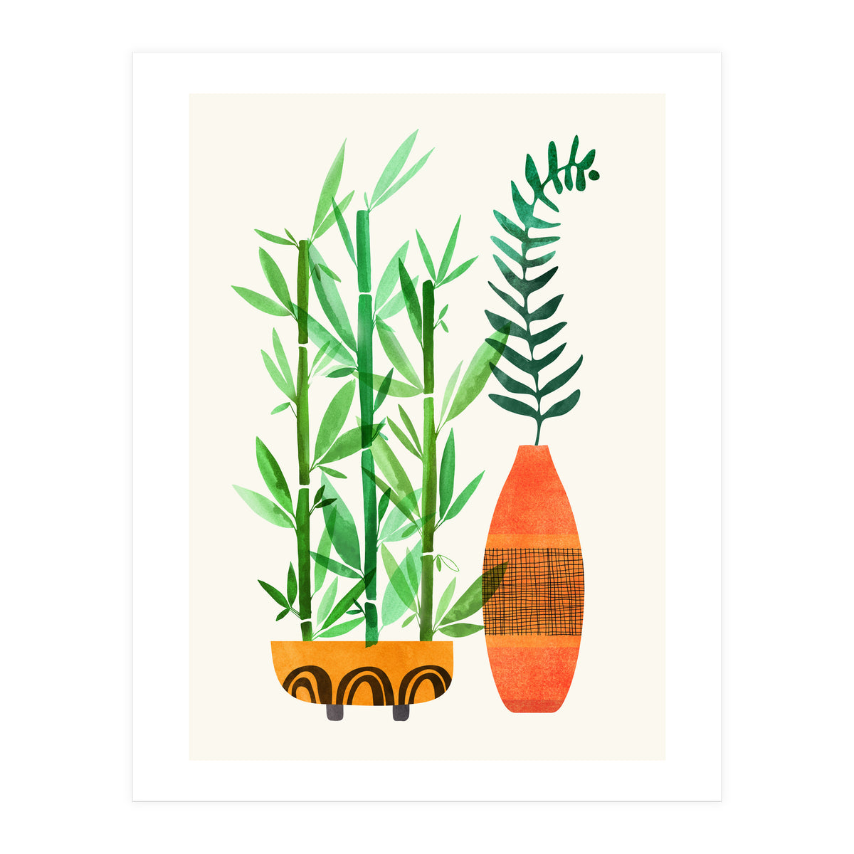 Bamboo And Fern (Print Only)
