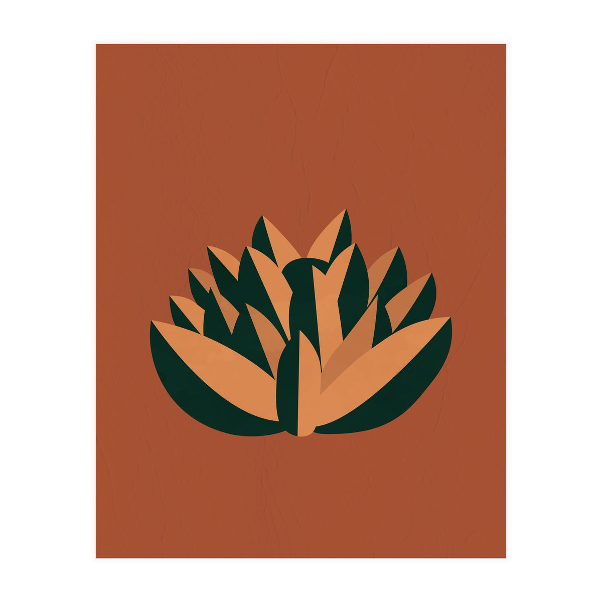 Bohemian Terracotta Flower (Print Only)