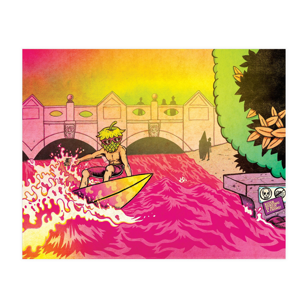 River Surfing is Not a Crime! - Hammerton Brewery - Korrekt Hefeweizen 5.1% ABV (Print Only)