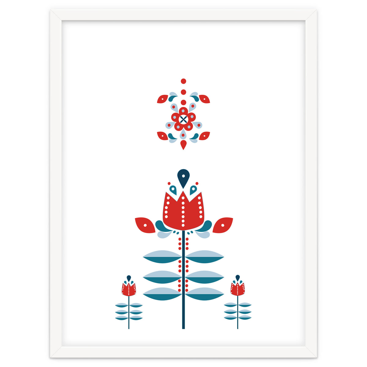 Scandinavian Folk Flowers