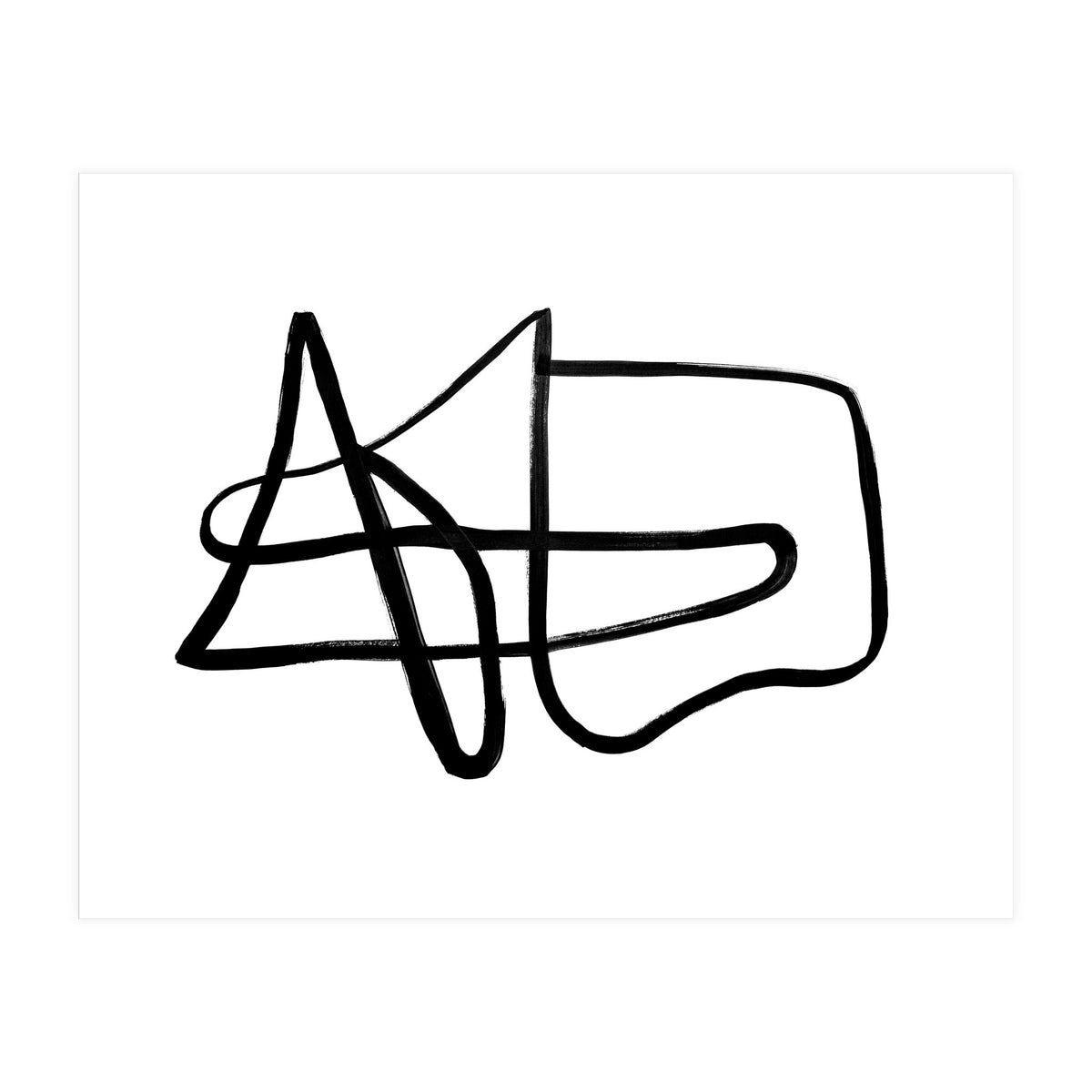 Black and White Line Art #1 (Print Only)