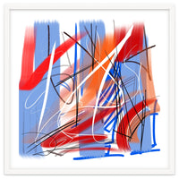 Traces In Blue And Red