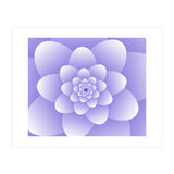 3d Abstract Purple Floral Spiral  (Print Only) thumbnail