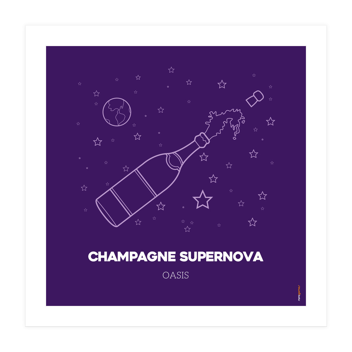 Oasis Champagne Supernova (Print Only)