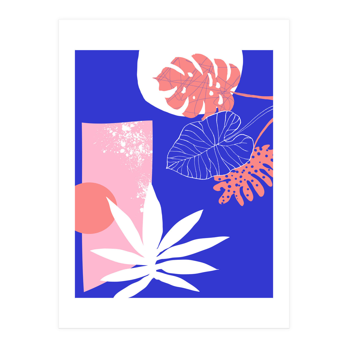 Pink And Blue (Print Only)