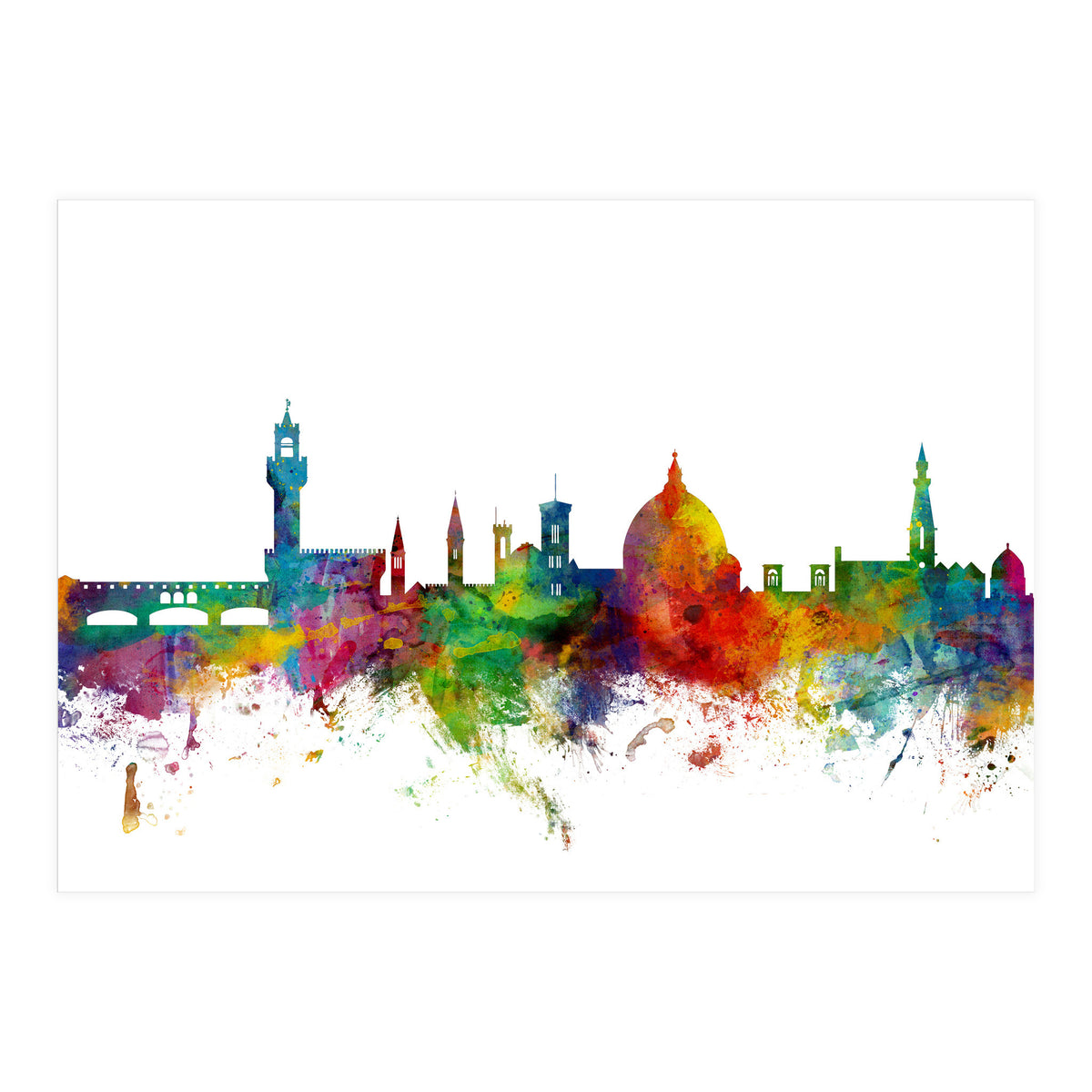 Florence Italy Skyline (Print Only)