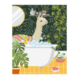 Llama Bathing  (Print Only) thumbnail